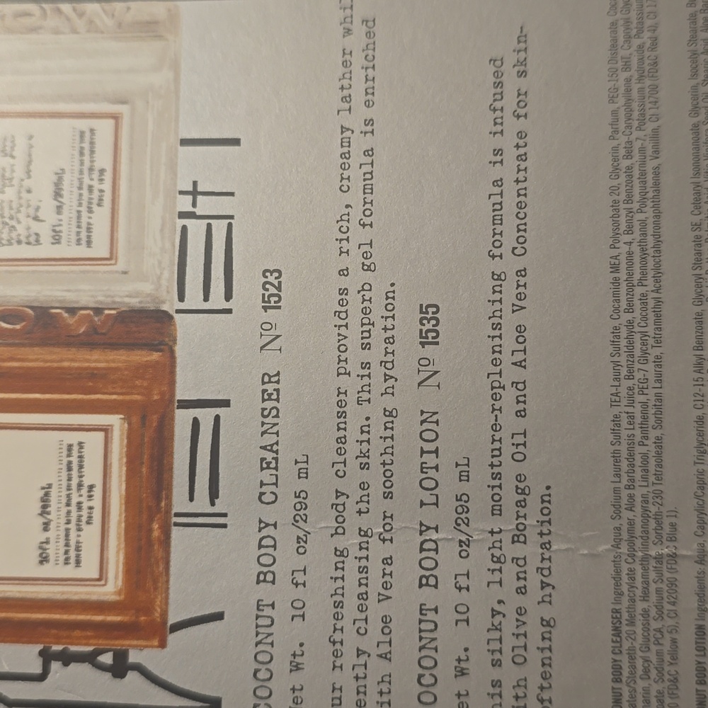 Village Perfumer - Coconut Body Care Duo - Apothecary Box, Retail $34.00 USD - Picture 11 of 14